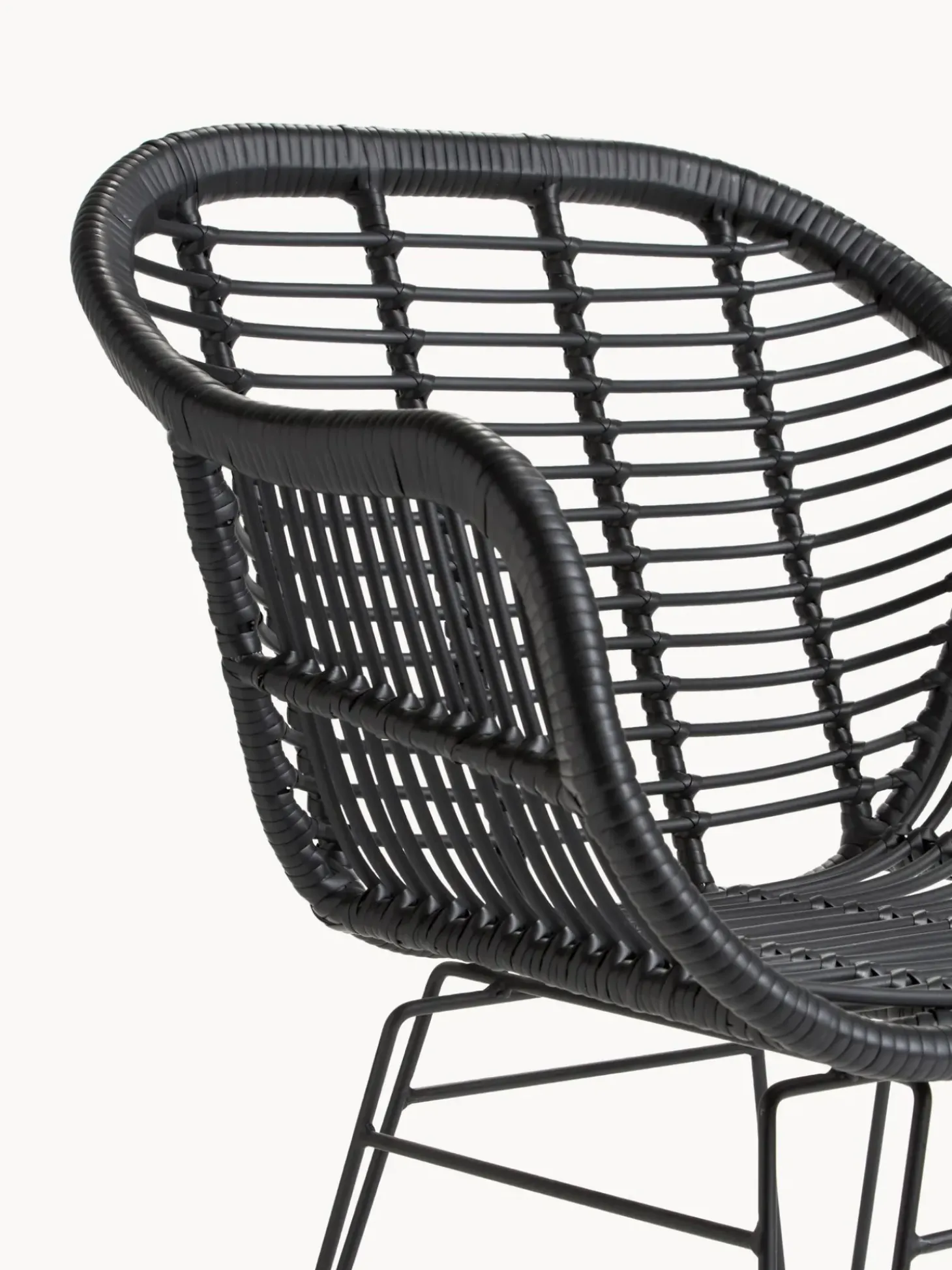 Sillas De Ratan Con Reposabrazos Costa, 2 Uds.