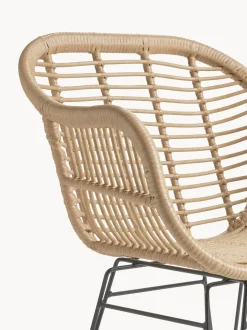 Sillas De Ratan Con Reposabrazos Costa, 2 Uds.