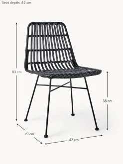 Sillas De Ratan Costa, 2 Uds.