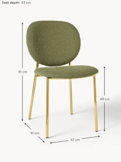 Sillas Tapizada En Tejido Boucle Ulrica, 2 Uds.