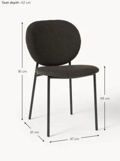 Sillas Tapizada En Tejido Boucle Ulrica, 2 Uds.