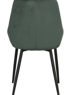 Sillas Tapizadas En Terciopelo Sierra, 2 Uds.