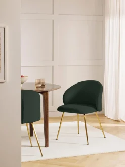 Sillas Tapizadas En Terciopelo Luisa, 2 Uds.