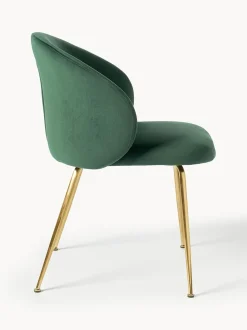 Sillas Tapizadas En Terciopelo Luisa, 2 Uds.