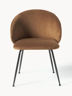 Sillas Tapizadas En Terciopelo Luisa, 2 Uds.