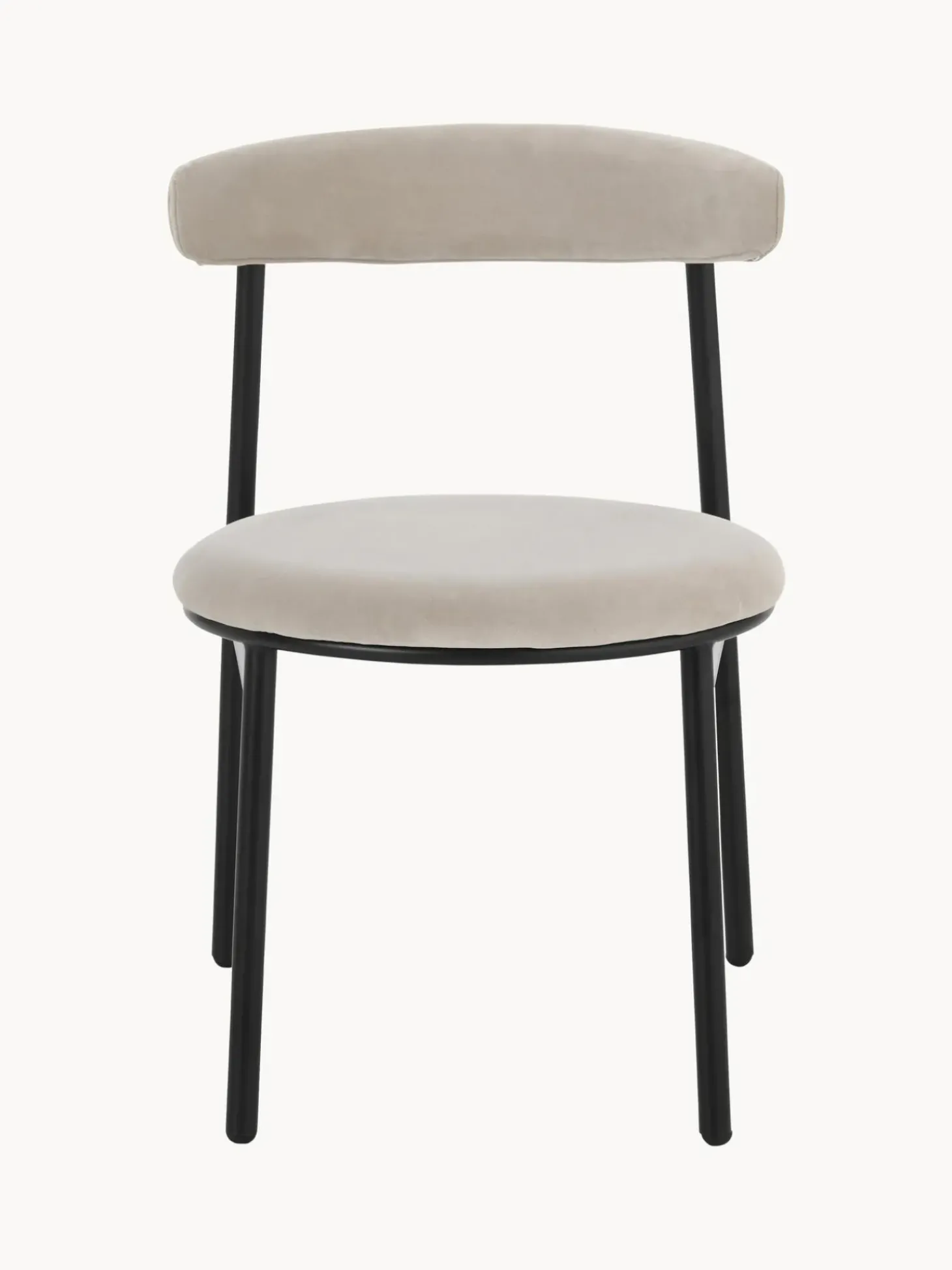 Sillas Tapizadas En Terciopelo Doggi, 2 Uds