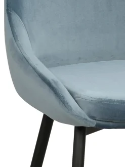 Sillas Tapizadas En Terciopelo Sierra, 2 Uds.