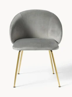 Sillas Tapizadas En Terciopelo Luisa, 2 Uds.