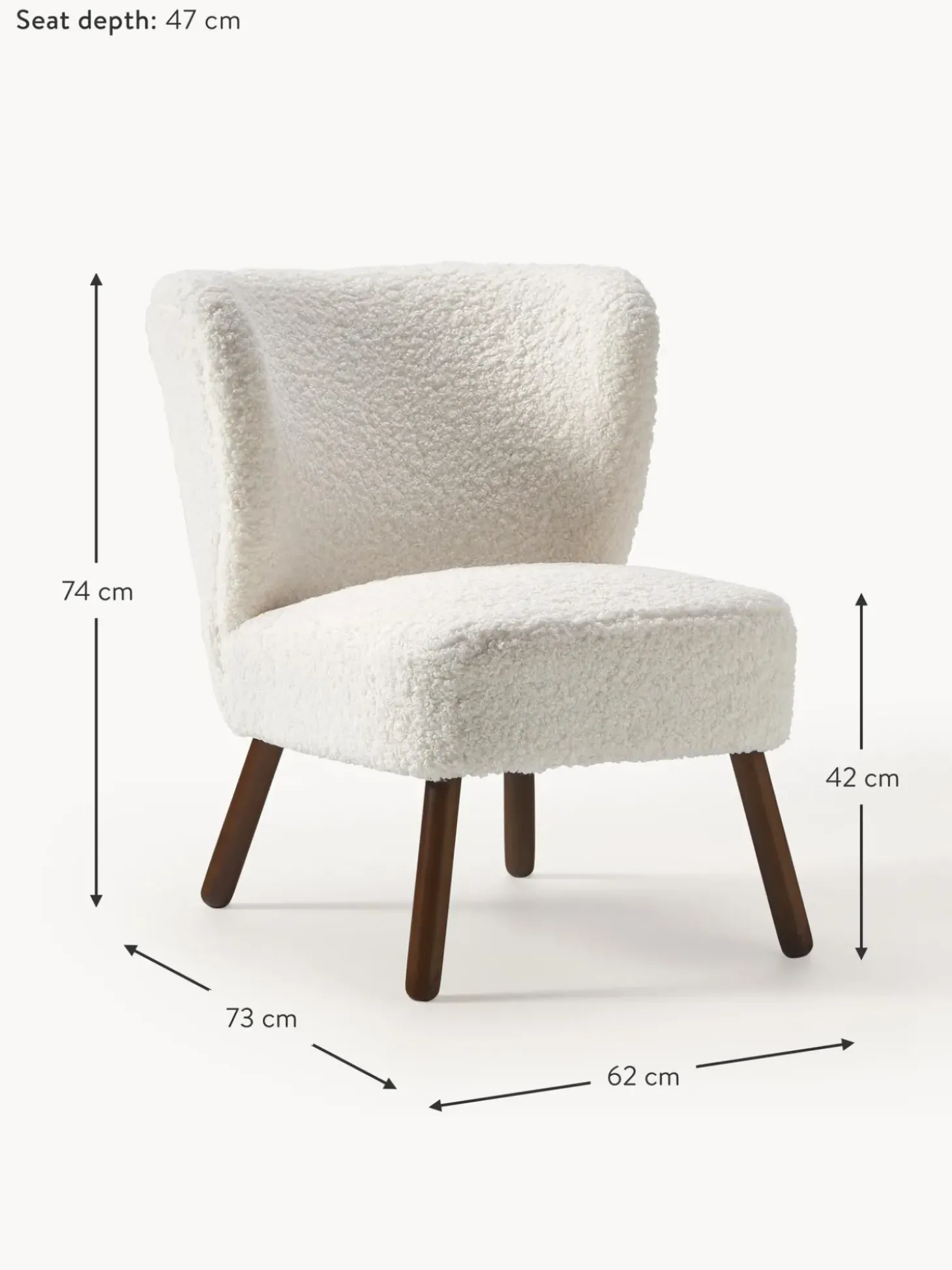 Sillon Coctel De Borreguillo Robine