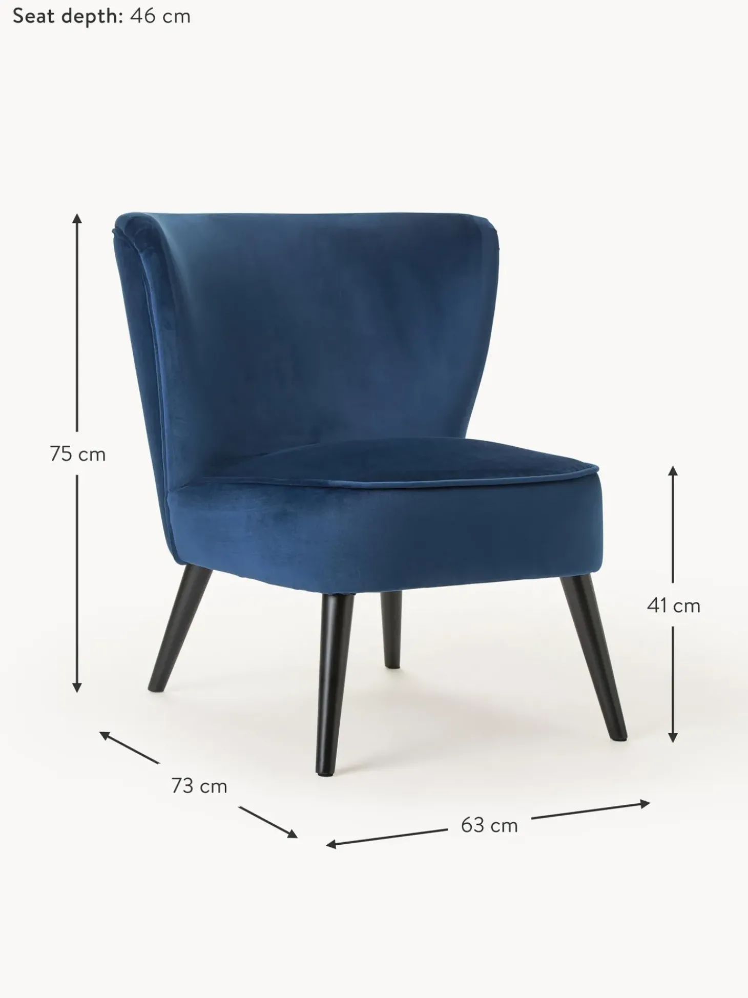 Sillon Coctel De Terciopelo Robine