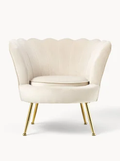 Sillon Coctel De Terciopelo Oyster