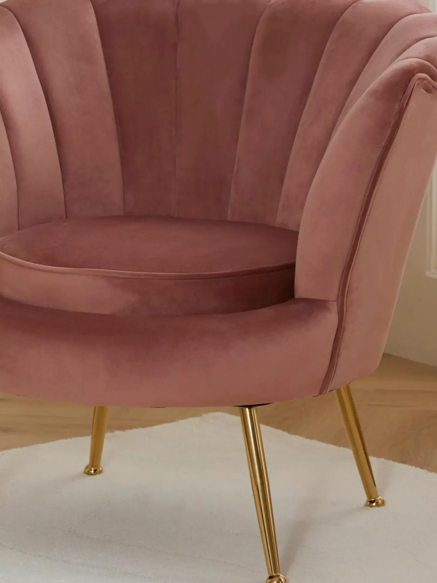 Sillon Coctel De Terciopelo Oyster