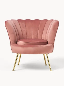 Sillon Coctel De Terciopelo Oyster