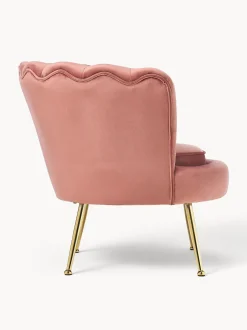 Sillon Coctel De Terciopelo Oyster