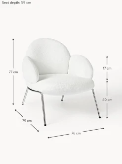 Sillon Coctel En Tejido Boucle Luan