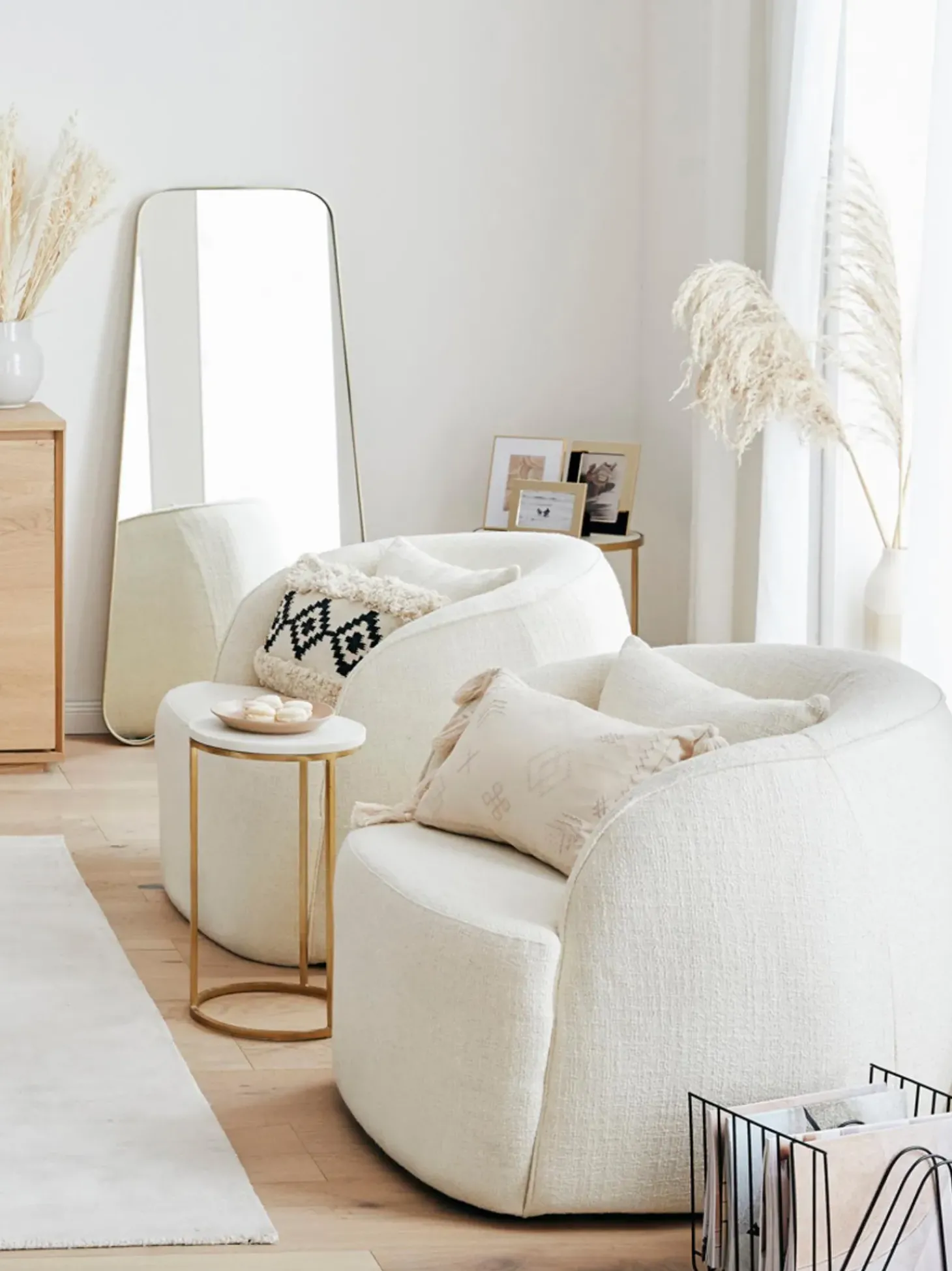 Sillon Coctel En Tejido Boucle Elodie