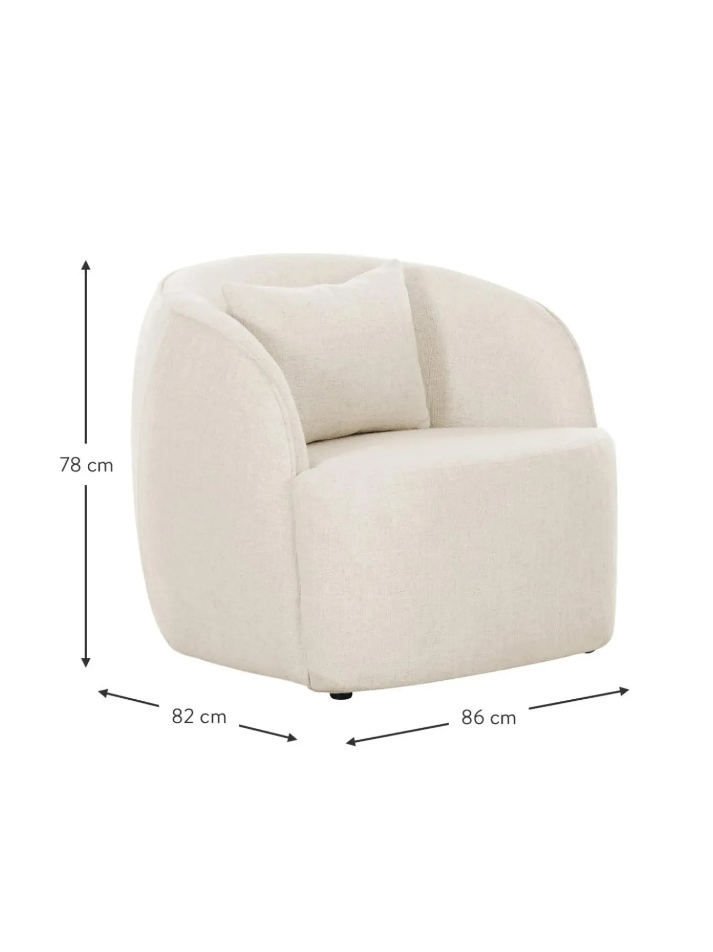 Sillon Coctel En Tejido Boucle Elodie