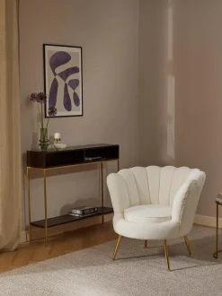 Sillon Coctel En Tejido Boucle Oyster