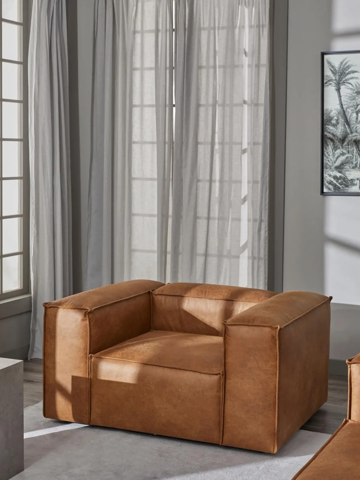 Sillon De Cuero Reciclado Lennon