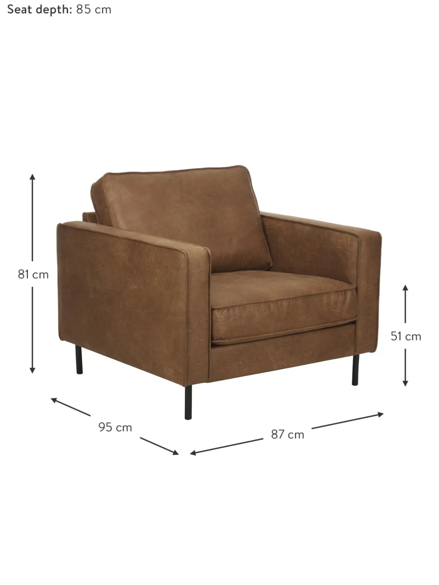 Sillon De Cuero Reciclado Hunter