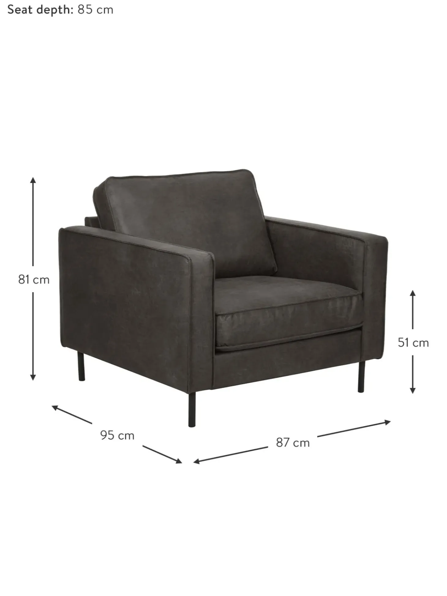 Sillon De Cuero Reciclado Hunter