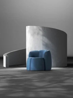 Sillon En Tejido Boucle Fleur