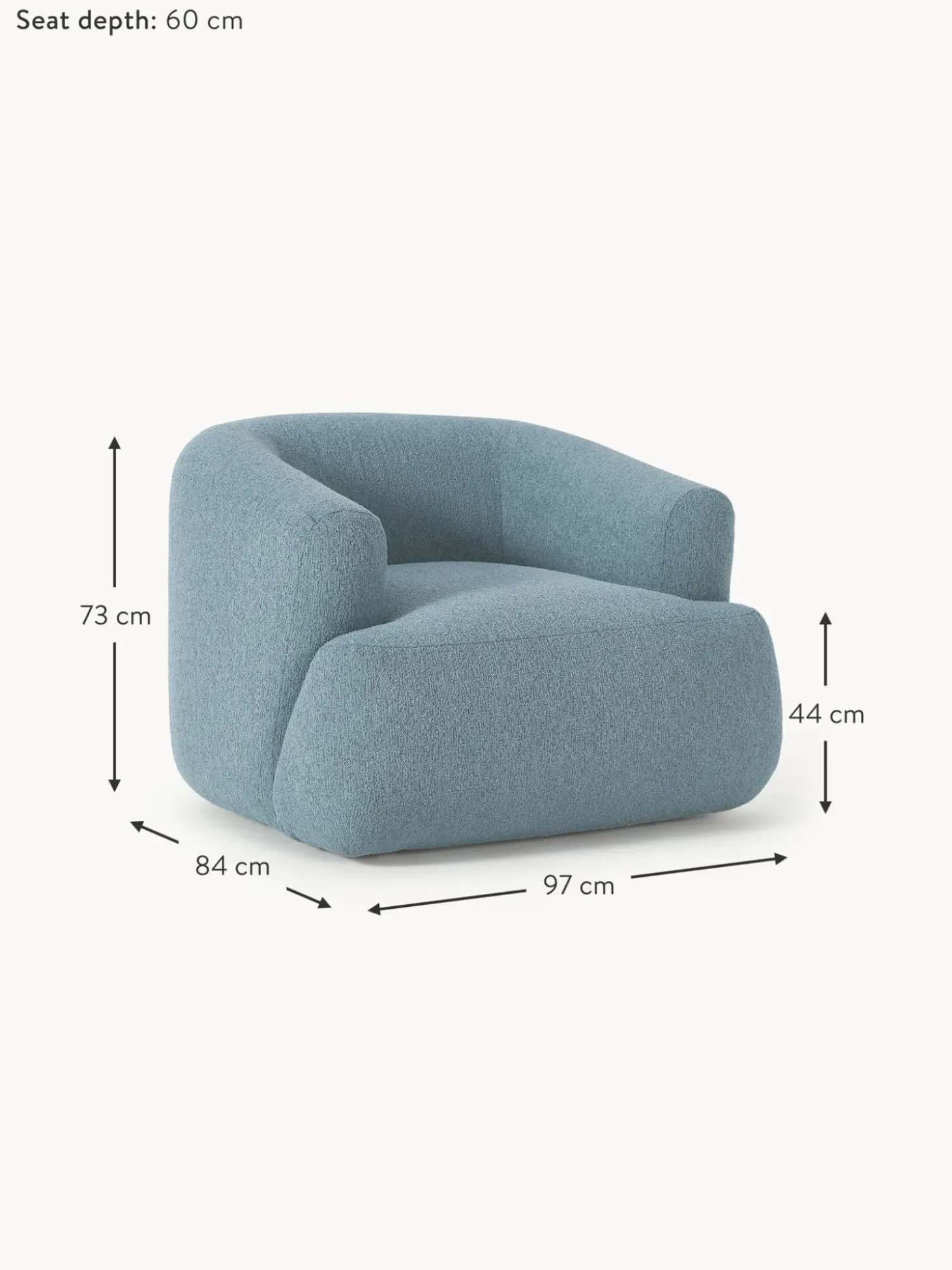 Sillon En Tejido Boucle Sofia
