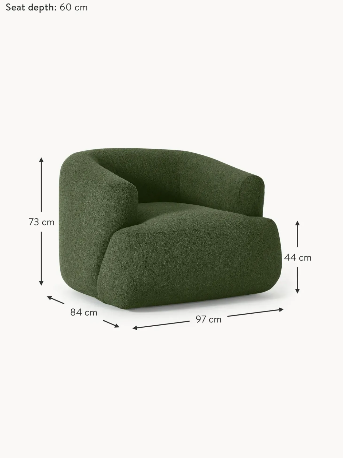 Sillon En Tejido Boucle Sofia