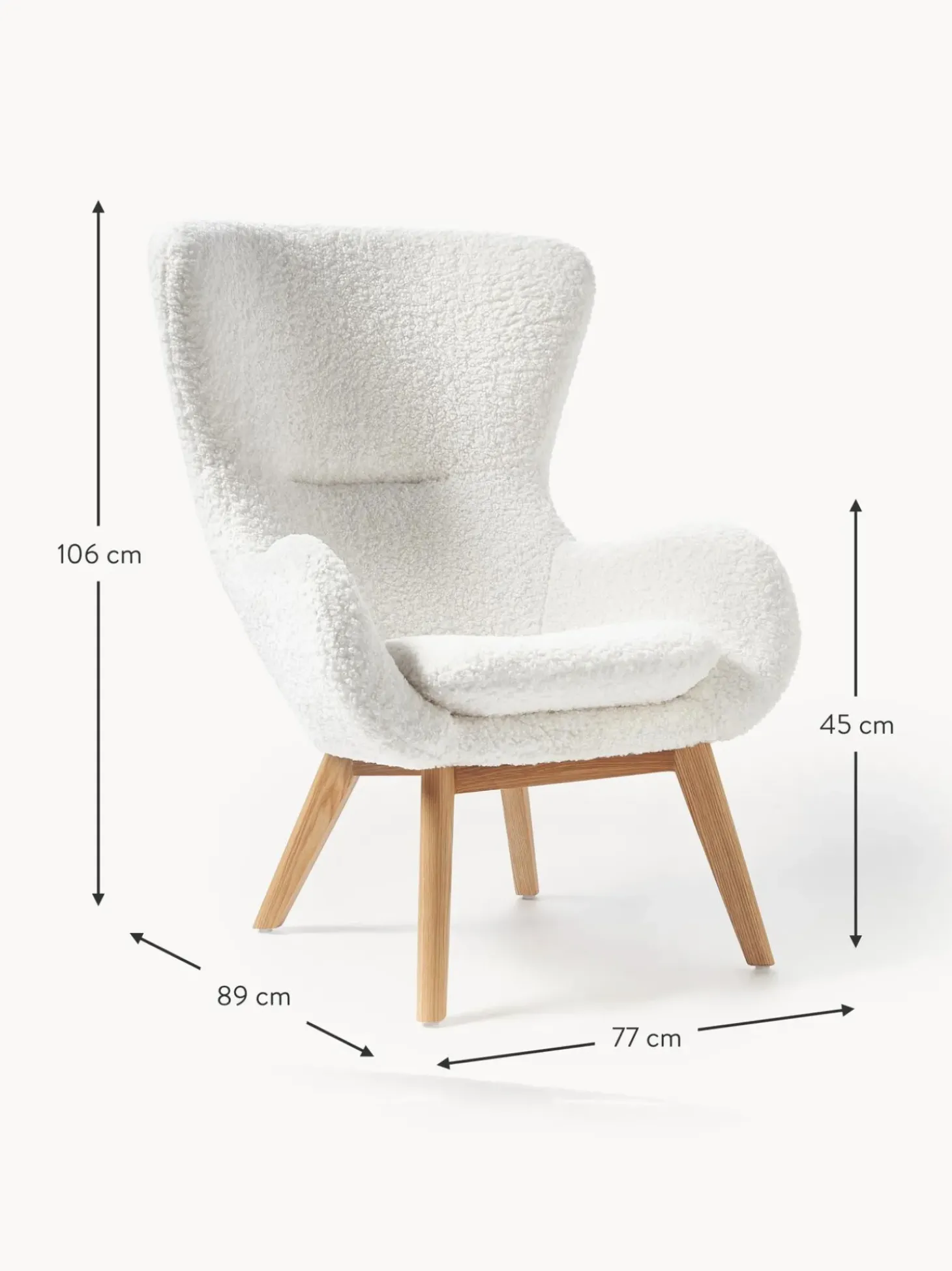 Sillon Orejero De Borreguillo Wing