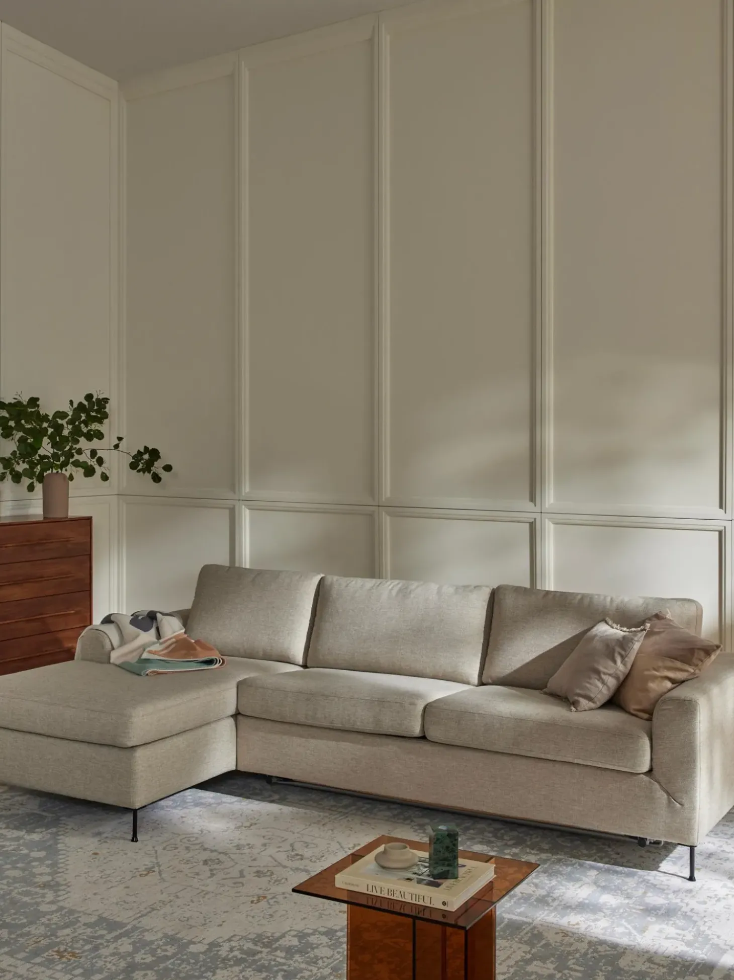 Sofa Cama Cucita (3 Plazas), Con Colchon