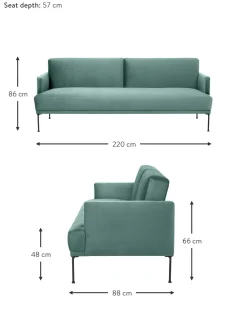 Sofa Cama De Terciopelo Fluente (3 Plazas)