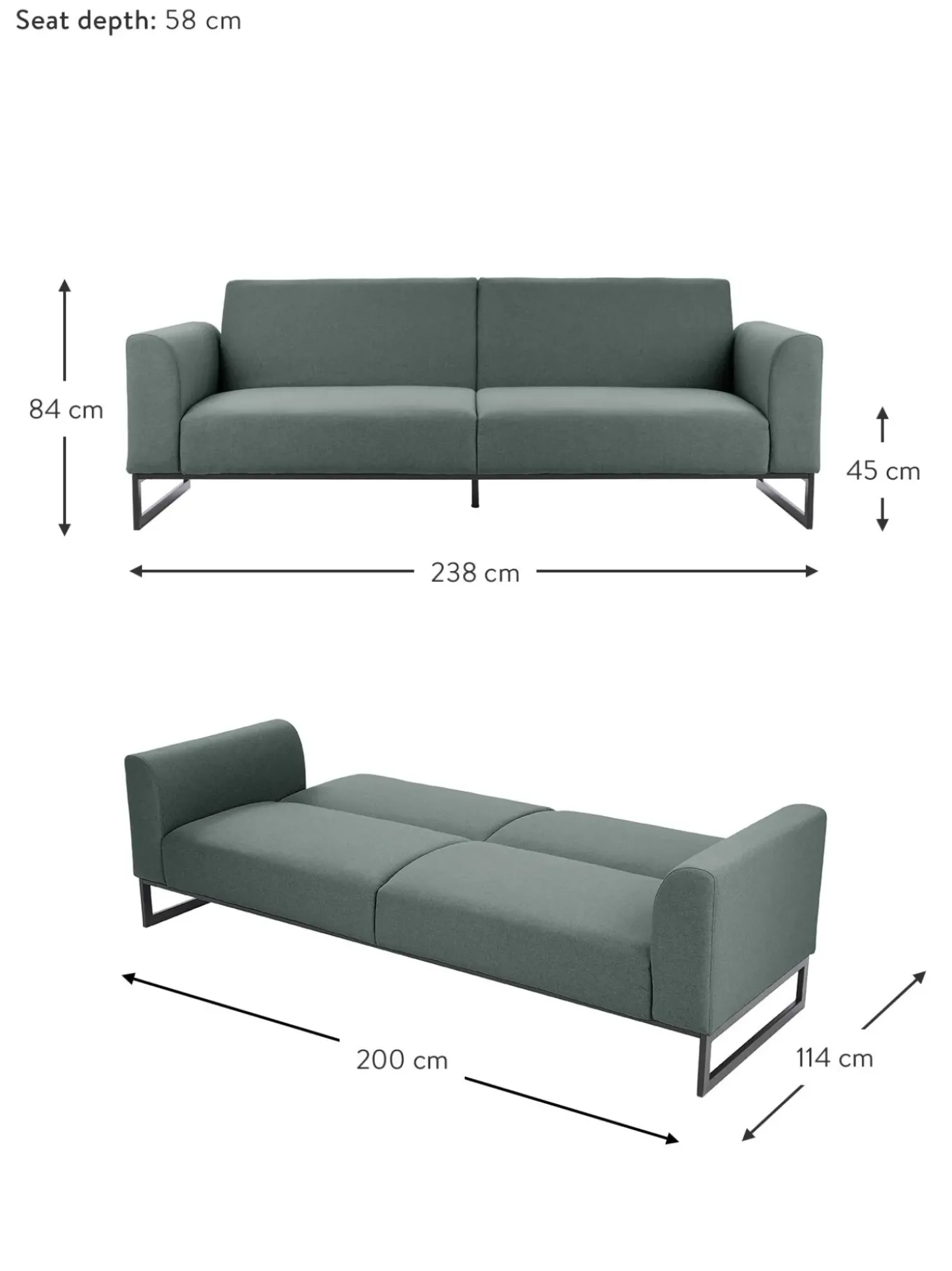 Sofa Cama Josephine (3 Plazas)