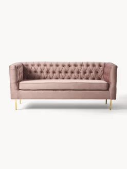 Sofa Chesterfield De Terciopelo Chiara (2 Plazas)