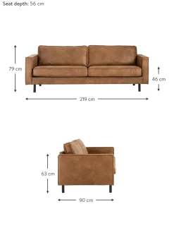Sofa De Cuero Reciclado Hunter (3 Plazas)