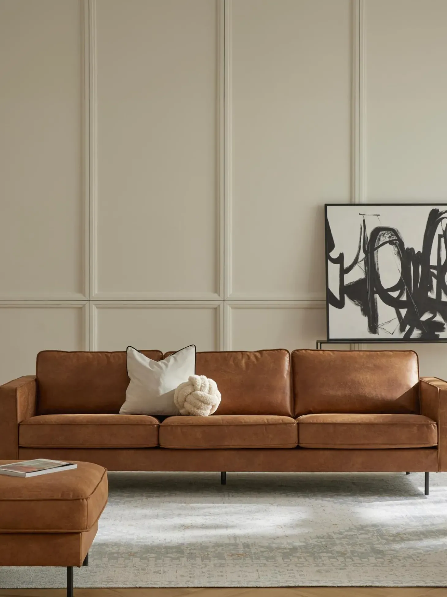 Sofa De Cuero Reciclado Hunter (3 Plazas)