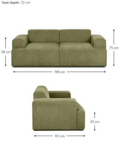 Sofa De Pana Melva (2 Plazas)