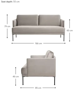 Sofa De Terciopelo Fluente (2 Plazas)