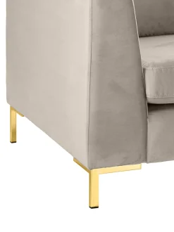 Sofa De Terciopelo Luna (3 Plazas)