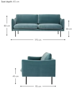 Sofa De Terciopelo Moby (2 Plazas)