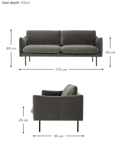 Sofa De Terciopelo Moby (2 Plazas)