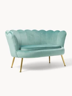 Sofa De Terciopelo Oyster (2 Plazas)