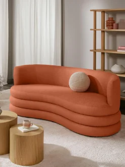 Sofa En Tejido Boucle De Diseno Solomon (3 Plazas)