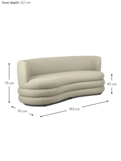 Sofa En Tejido Boucle De Diseno Solomon (3 Plazas)
