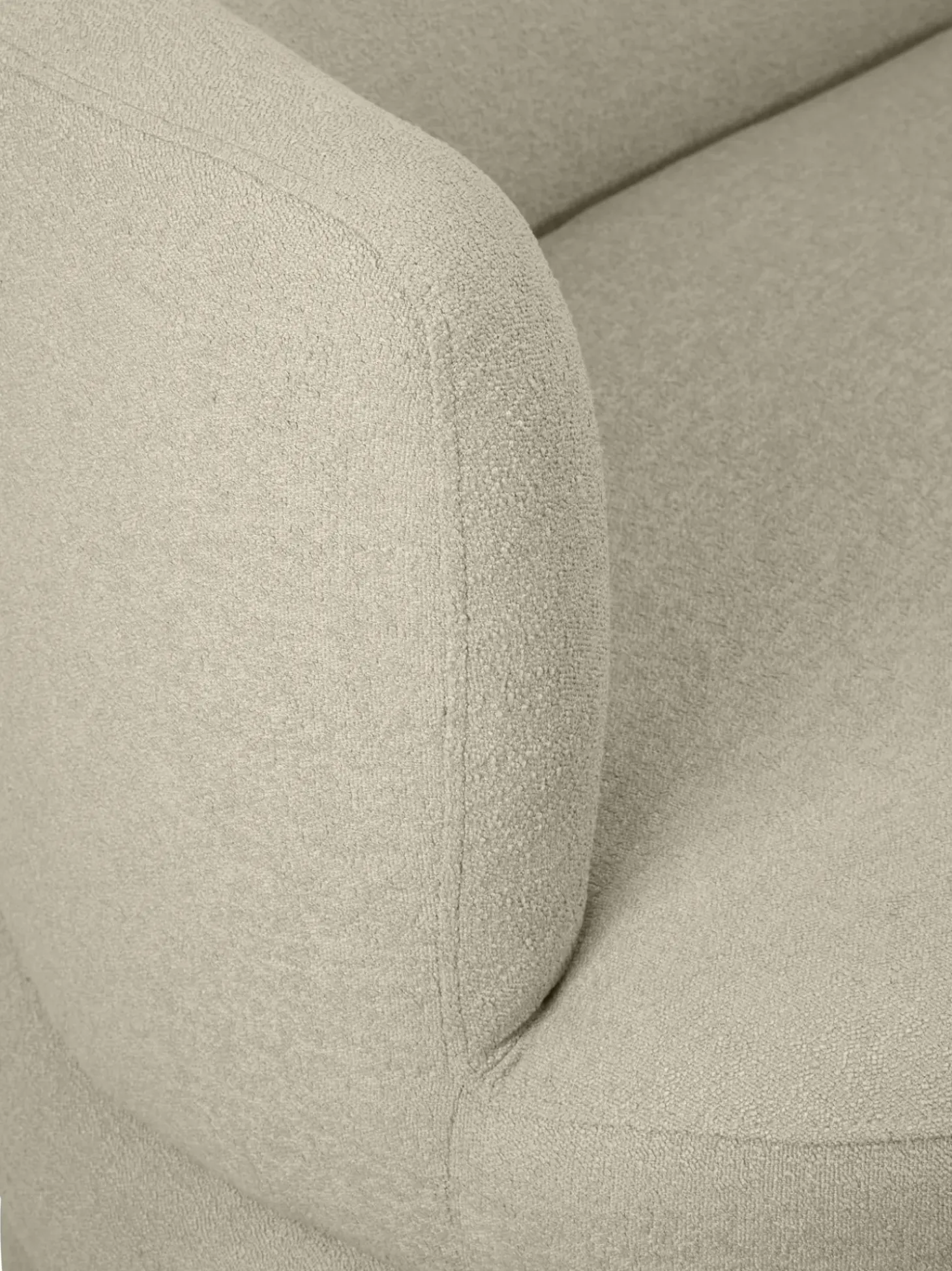 Sofa En Tejido Boucle De Diseno Solomon (3 Plazas)