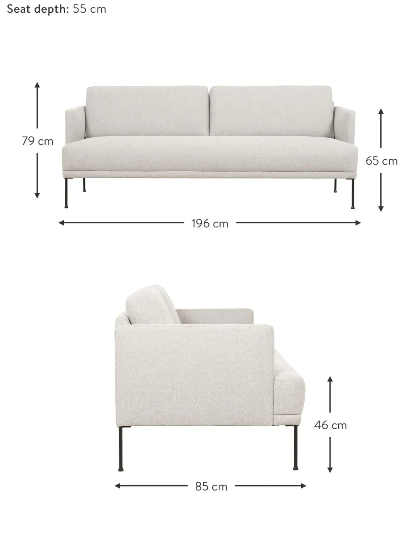 Sofa Fluente (3 Plazas)