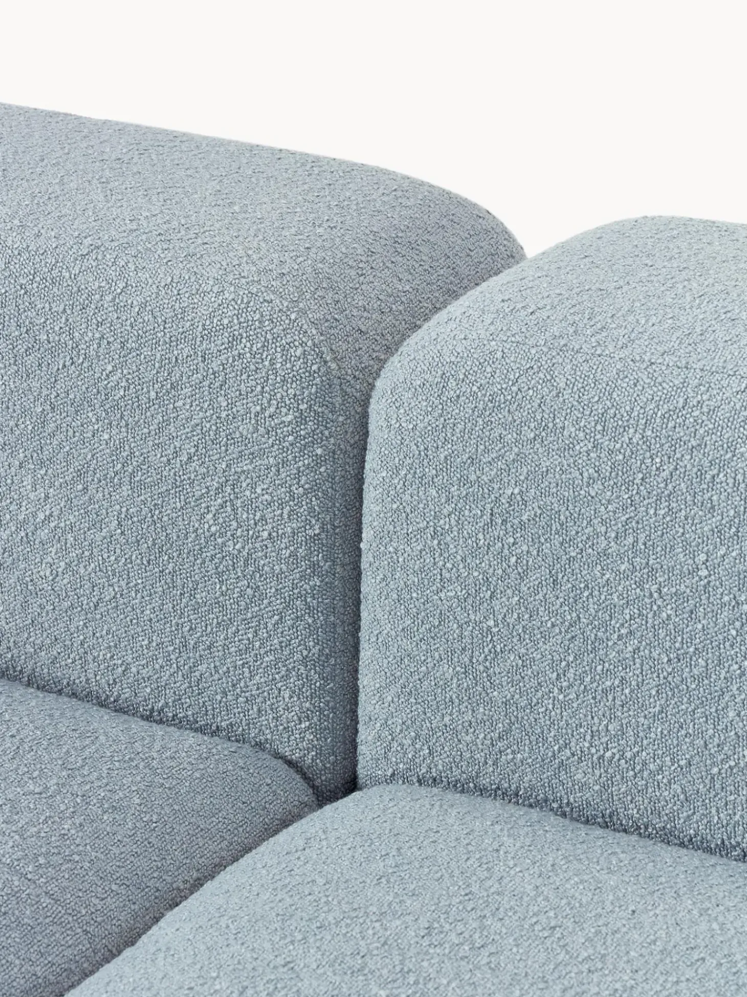 Sofa Modular Boucle Lena (3 Plazas), Con Reposapies