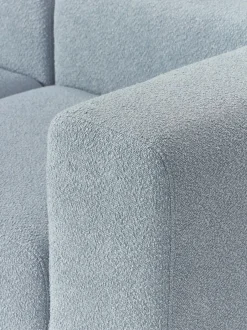 Sofa Modular Boucle Lena (3 Plazas), Con Reposapies