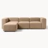 Sofa Modular Boucle Lena (4 Plazas), Con Reposapies