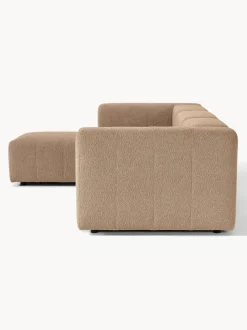 Sofa Modular Boucle Lena (4 Plazas), Con Reposapies