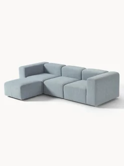 Sofa Modular Boucle Lena (4 Plazas), Con Reposapies